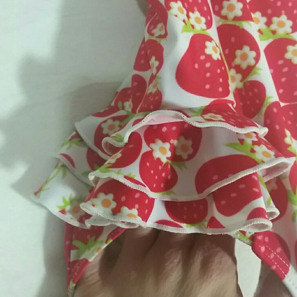 Penelope Mack Strawberry Ruffle One Piece - Picture 4 of 8